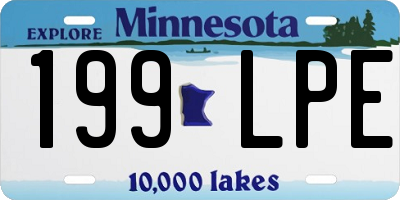 MN license plate 199LPE