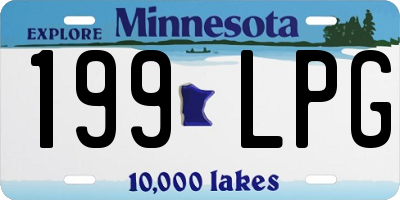 MN license plate 199LPG