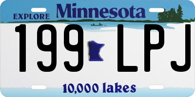 MN license plate 199LPJ
