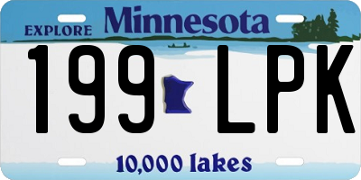 MN license plate 199LPK