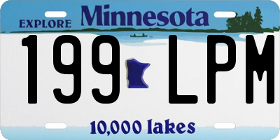 MN license plate 199LPM
