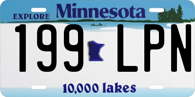 MN license plate 199LPN
