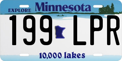 MN license plate 199LPR