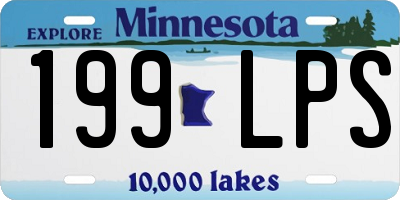 MN license plate 199LPS
