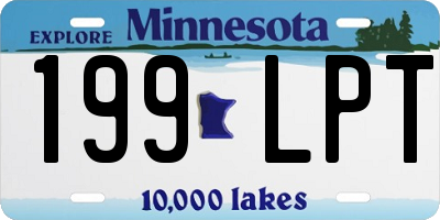 MN license plate 199LPT