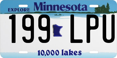 MN license plate 199LPU