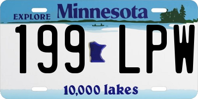 MN license plate 199LPW