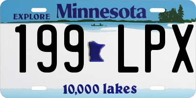MN license plate 199LPX