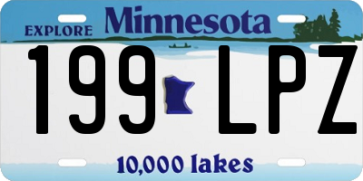 MN license plate 199LPZ