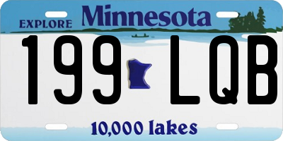 MN license plate 199LQB