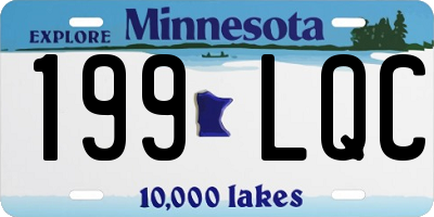 MN license plate 199LQC