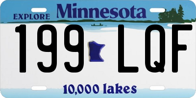 MN license plate 199LQF