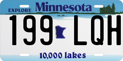 MN license plate 199LQH