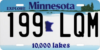 MN license plate 199LQM