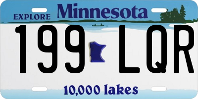 MN license plate 199LQR