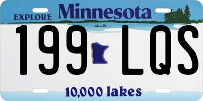 MN license plate 199LQS