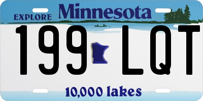MN license plate 199LQT