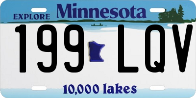 MN license plate 199LQV