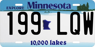 MN license plate 199LQW