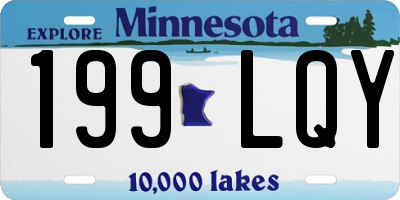 MN license plate 199LQY