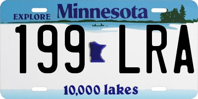 MN license plate 199LRA