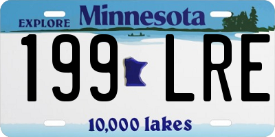 MN license plate 199LRE