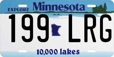 MN license plate 199LRG
