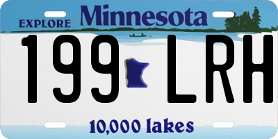 MN license plate 199LRH
