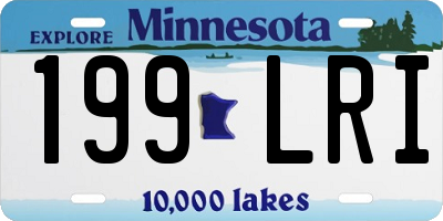 MN license plate 199LRI
