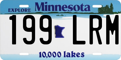 MN license plate 199LRM