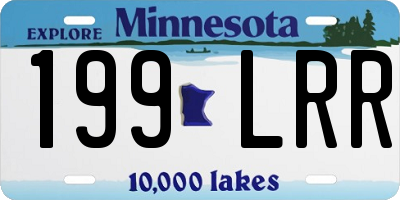 MN license plate 199LRR