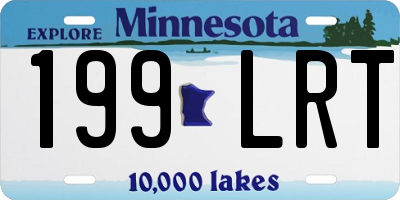 MN license plate 199LRT