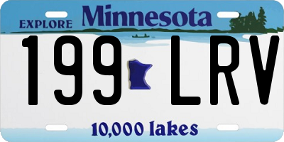 MN license plate 199LRV