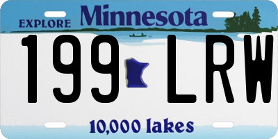 MN license plate 199LRW