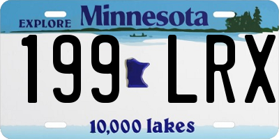 MN license plate 199LRX