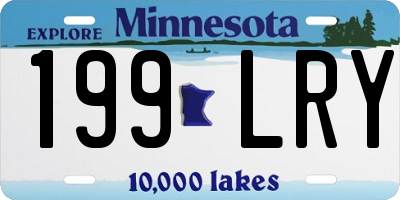 MN license plate 199LRY