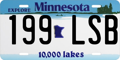 MN license plate 199LSB
