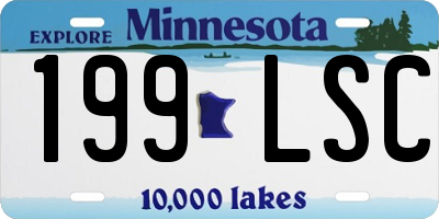 MN license plate 199LSC