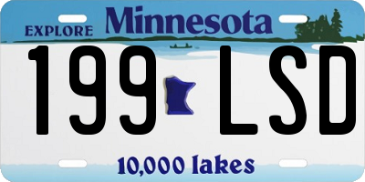 MN license plate 199LSD