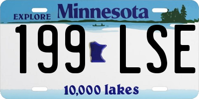 MN license plate 199LSE