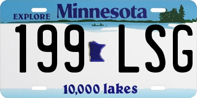 MN license plate 199LSG
