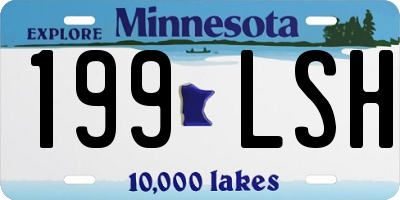 MN license plate 199LSH