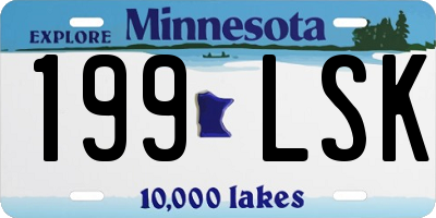 MN license plate 199LSK