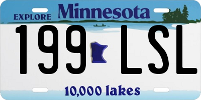 MN license plate 199LSL