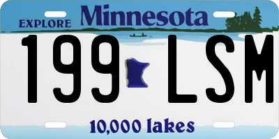 MN license plate 199LSM
