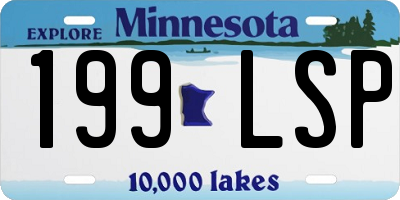 MN license plate 199LSP