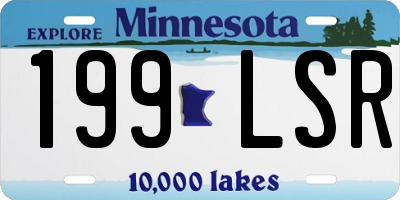 MN license plate 199LSR