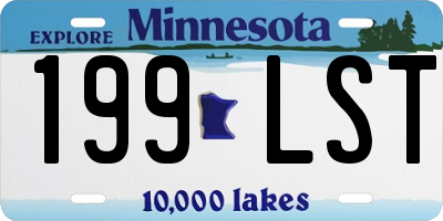 MN license plate 199LST