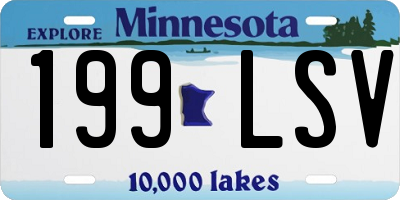 MN license plate 199LSV