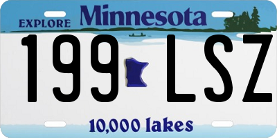 MN license plate 199LSZ